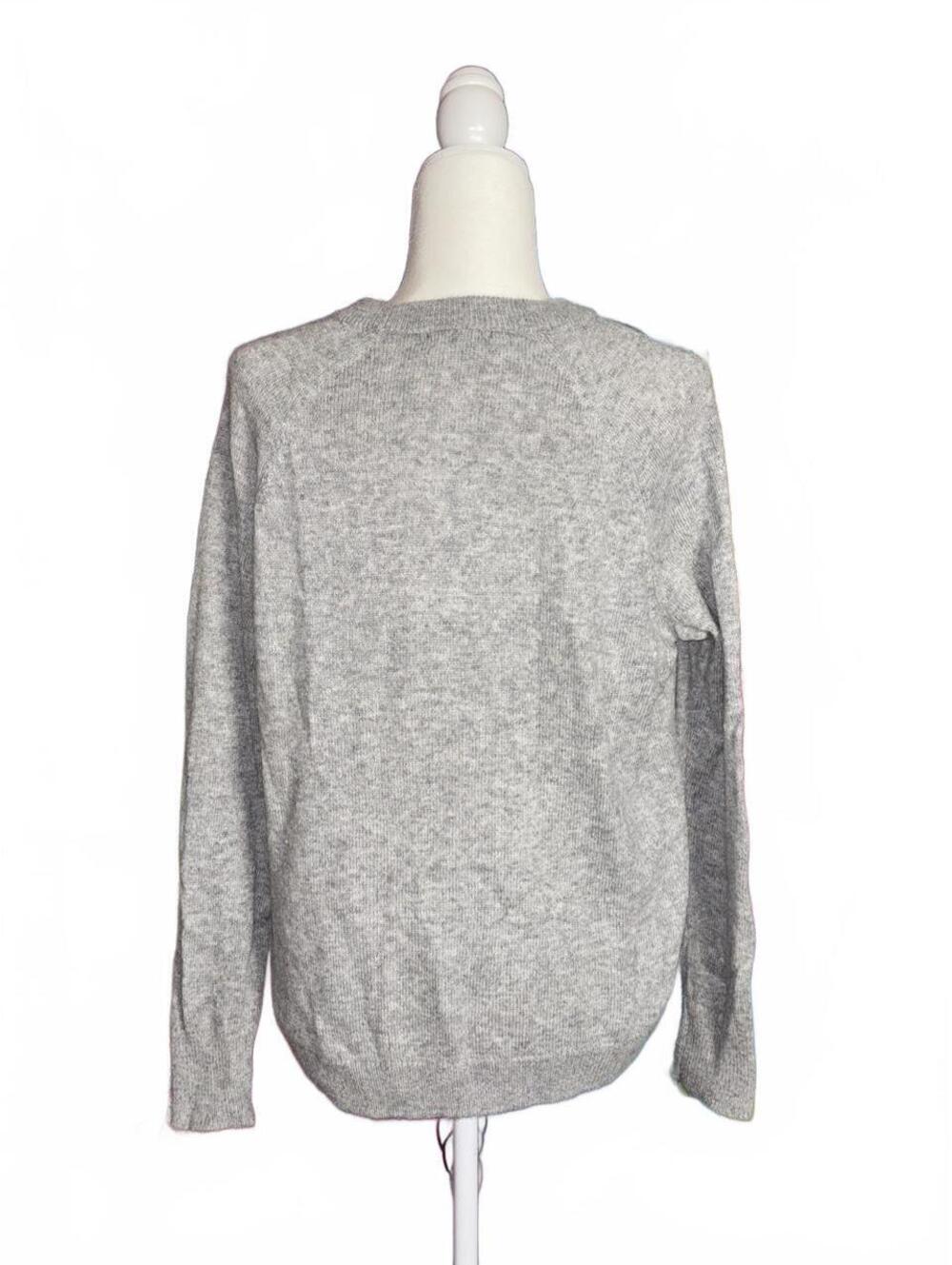 H&M Fine-Knit Grey Christmas Holiday Jumper - Picture 3 of 8